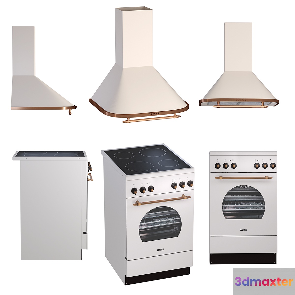 Zanussi cooker hood 3D Max