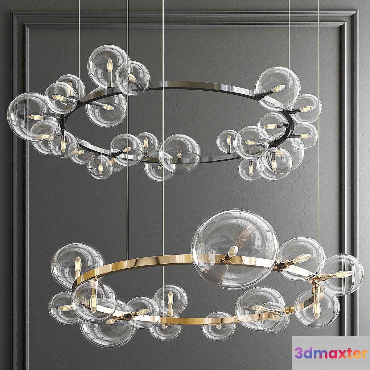Iona Round Chandelier 3D Max