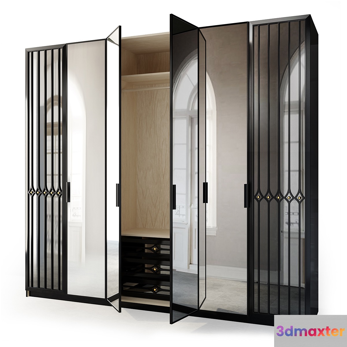 Wardrobe cabinet for clothes Dupont. Wardrobe by evmoda 3D Max