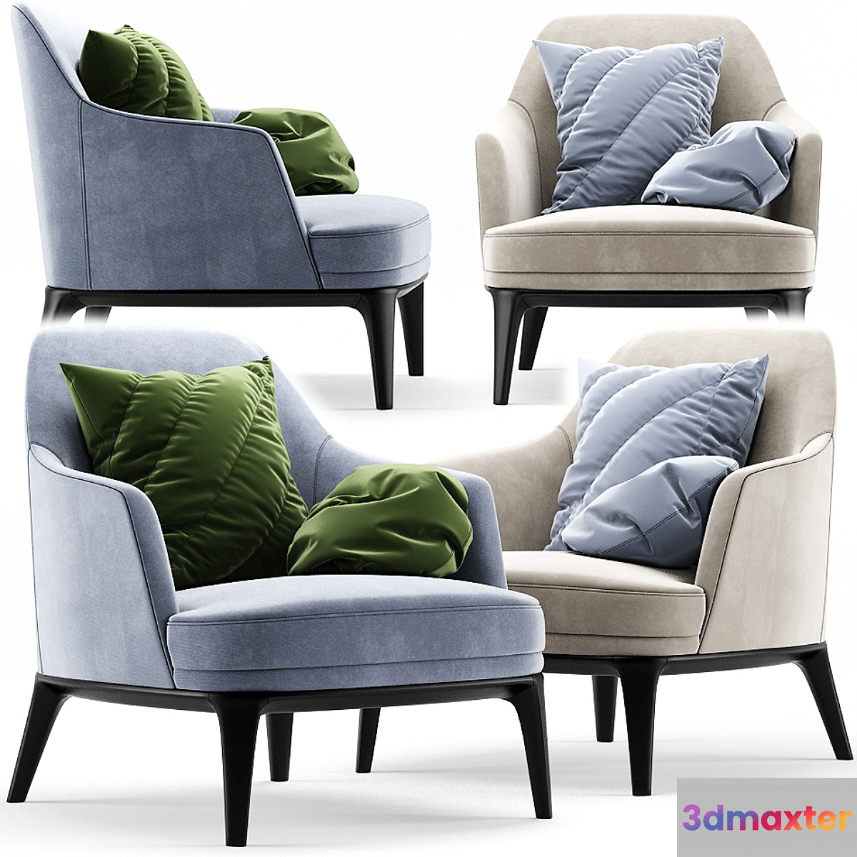 Poliform Jane Armchair Large 3D Max