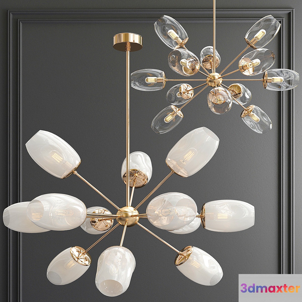 Arteriors Sputnik Chandelier - No.2 3D Max