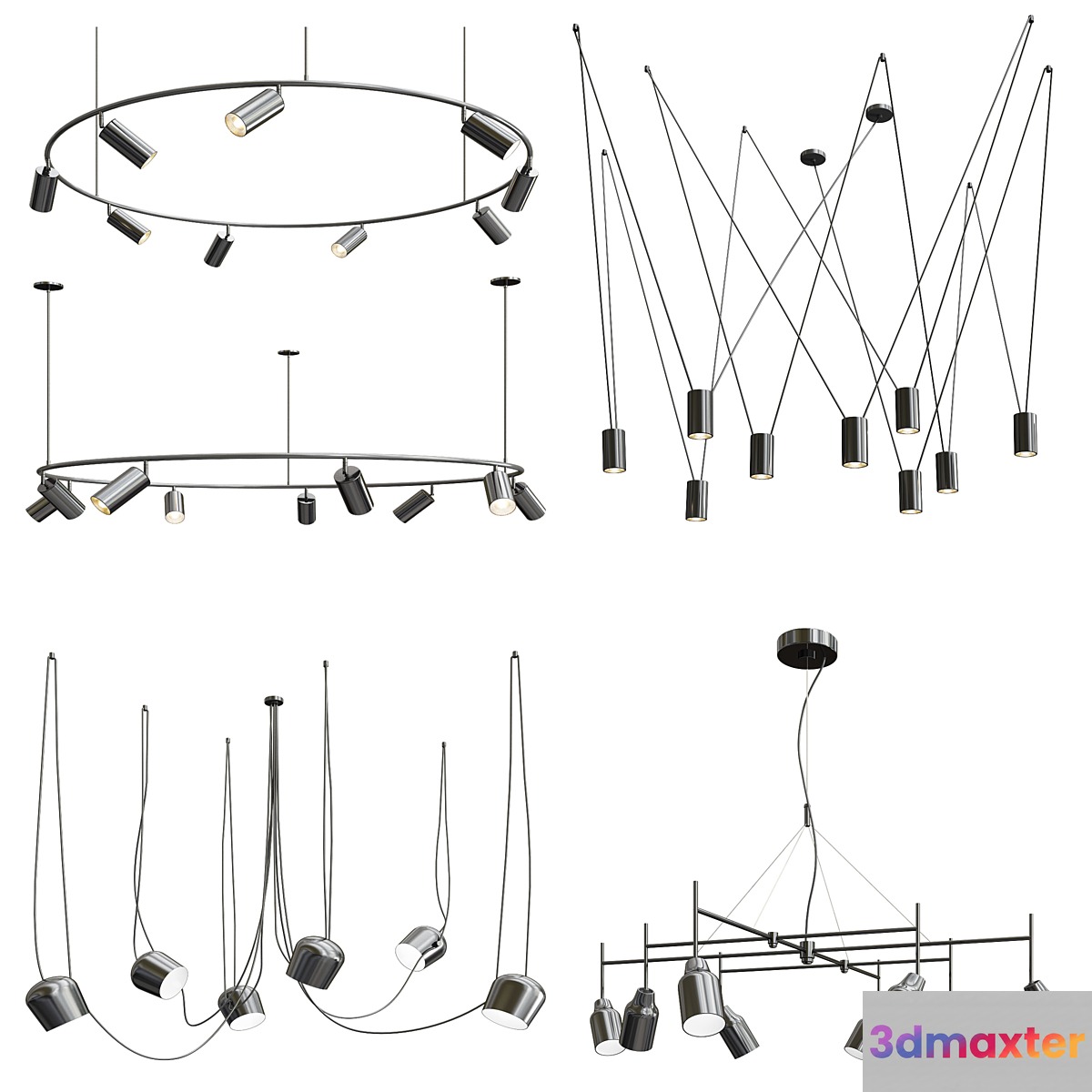 Four Exclusive Chandelier Collection_64 3D Max