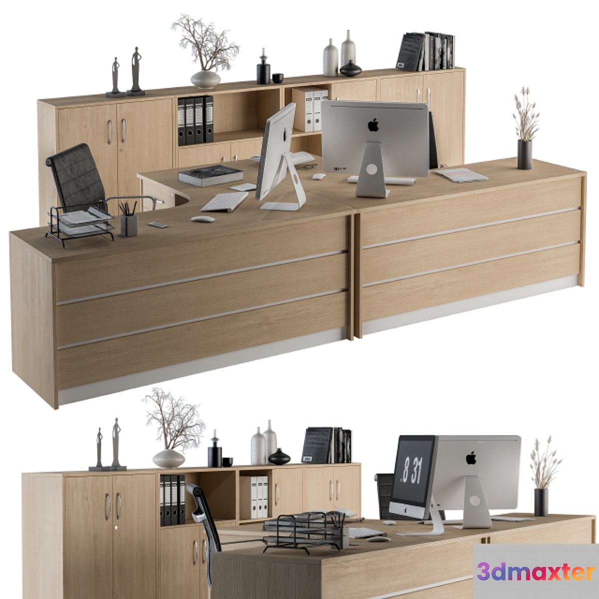 Office Furniture Employee Set Wooden
