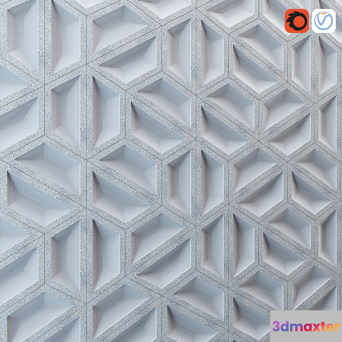 Decor cement panel 3D Max Decor cement panel 3D Max