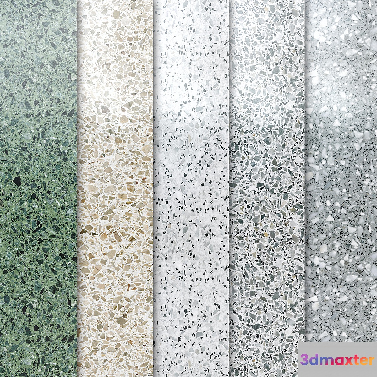 Cement terrazzo 3D Max