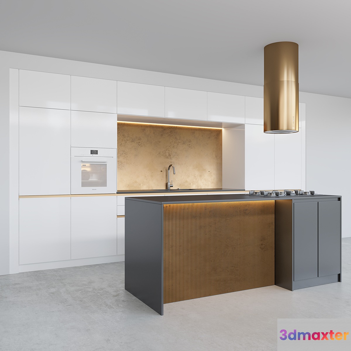 Modern kitchen 12 3D Max