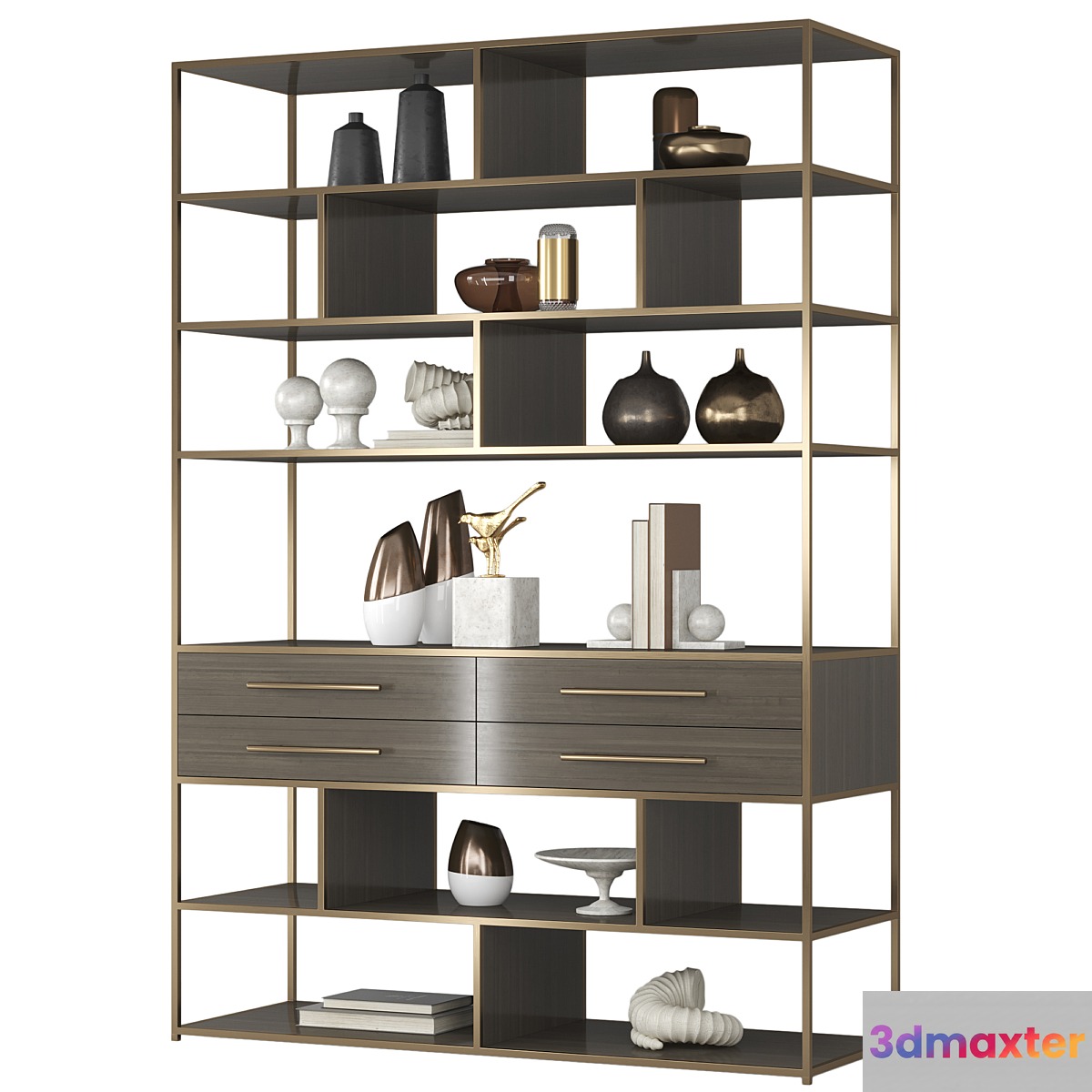 Mack etagere shelving unit