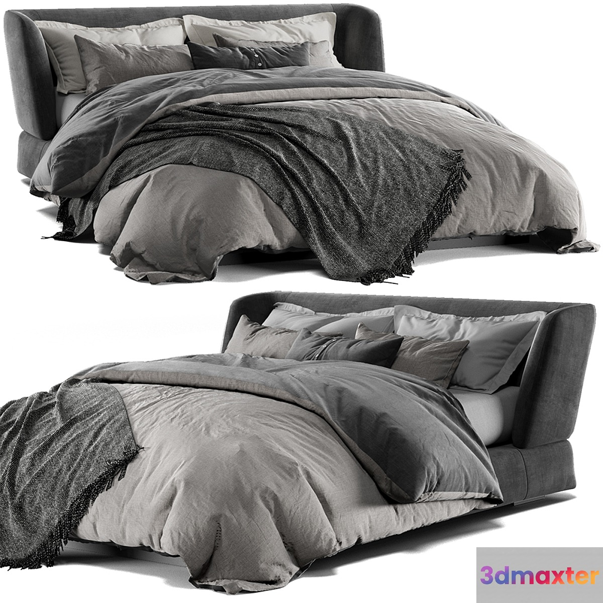 Minotti creed bed 3D Max