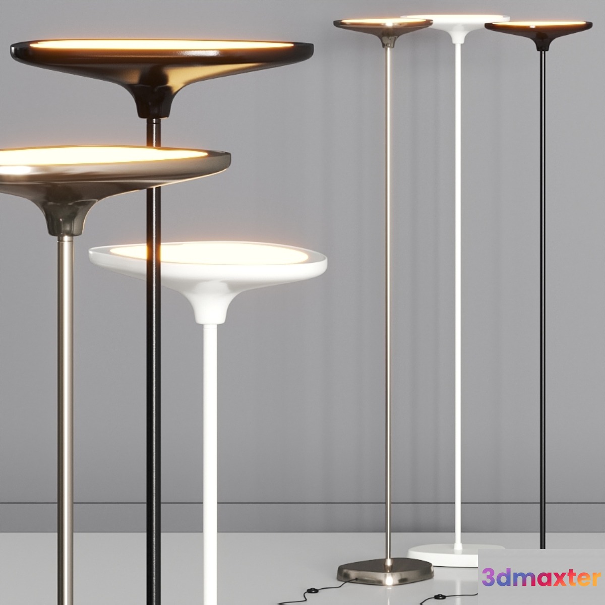 Makris Flat T Floor Lamps 3D Max