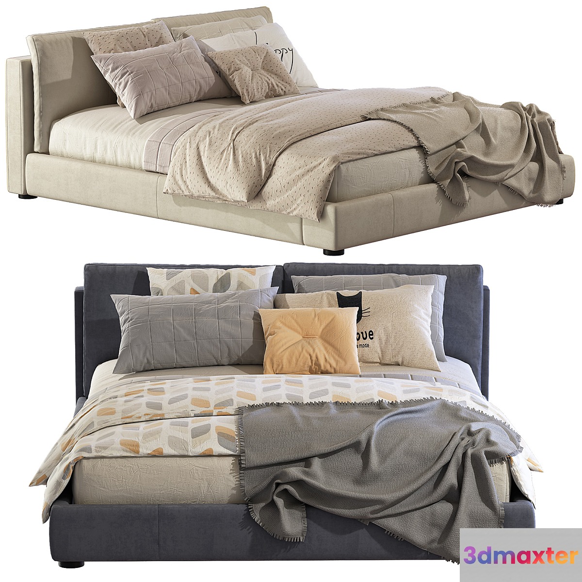Bed MASSIMOSISTEMA BED _ Poltrona Frau
