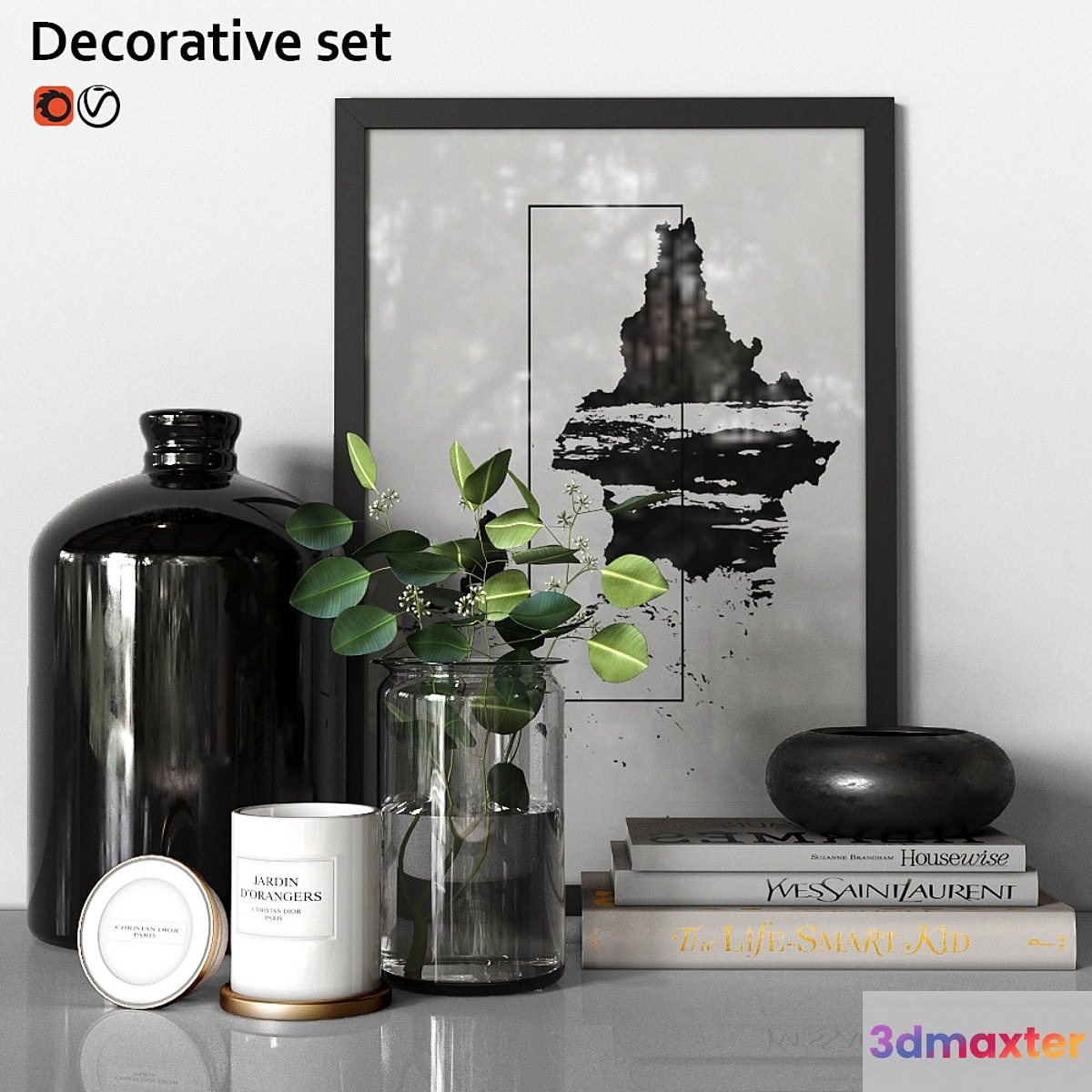 Decorative set 3D Max