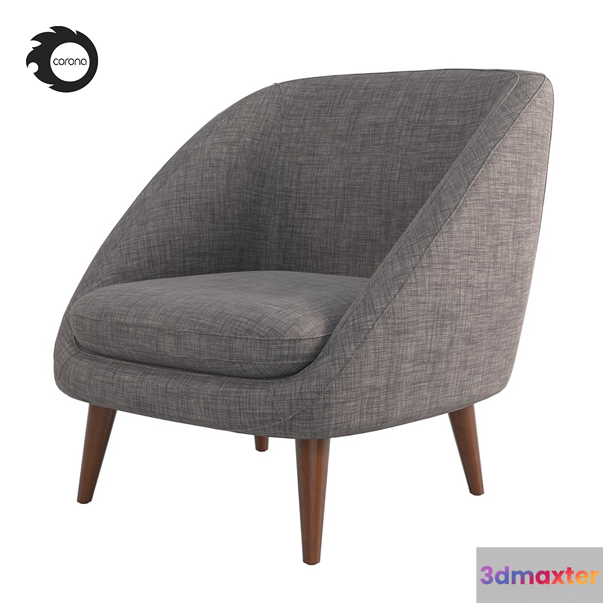Semeon armchair 3D Max