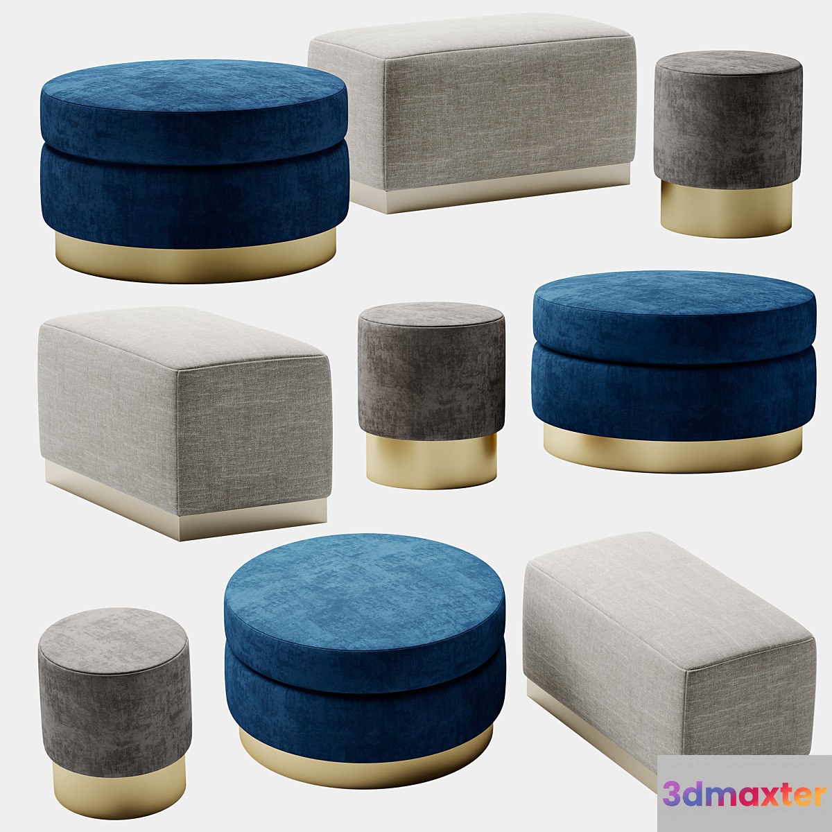 Pouf ONE MEBEL 3D Max