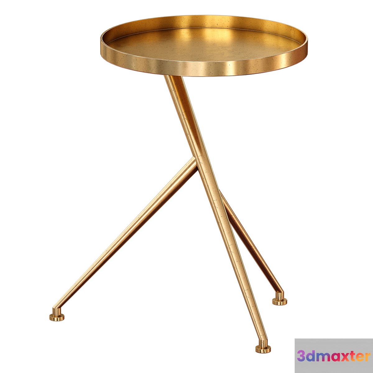 Cecilia Raw Brass Metal Accent Table (Crate and Barrel)