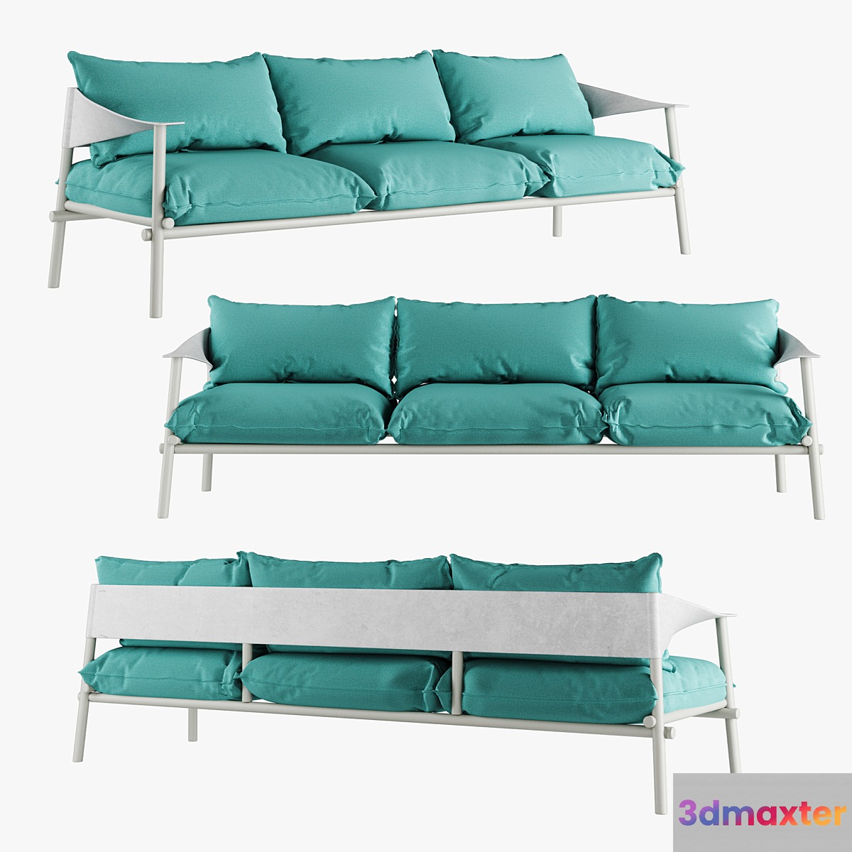 Terramare Three Seats Sofa 3D Max