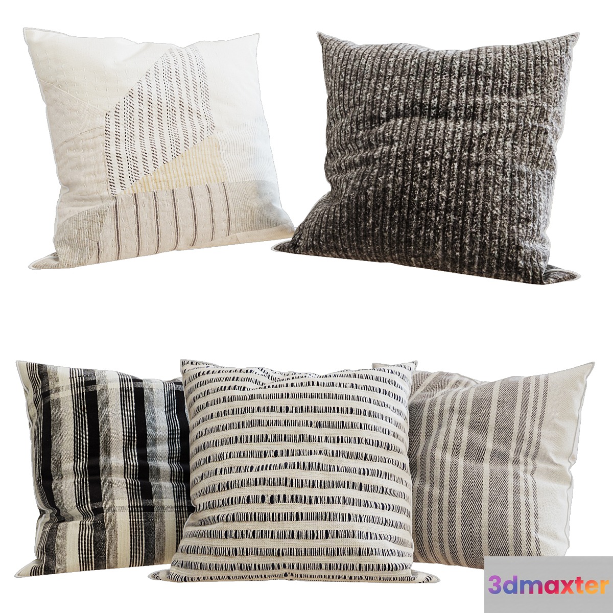Zara Home - Decorative Pillows set 54 3D Max