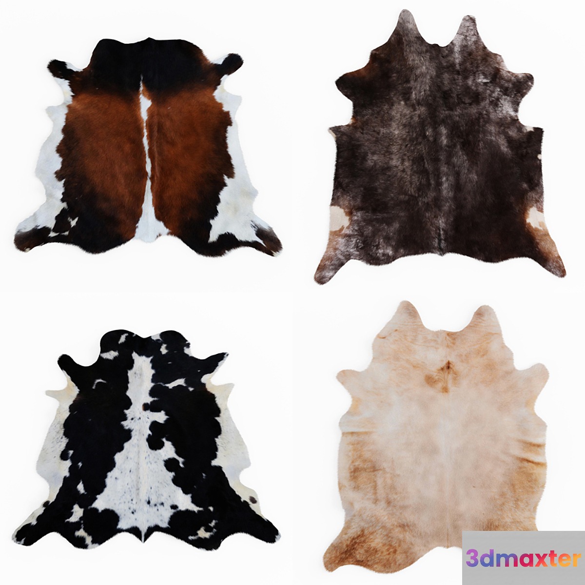 Four rugs from animal skins 04