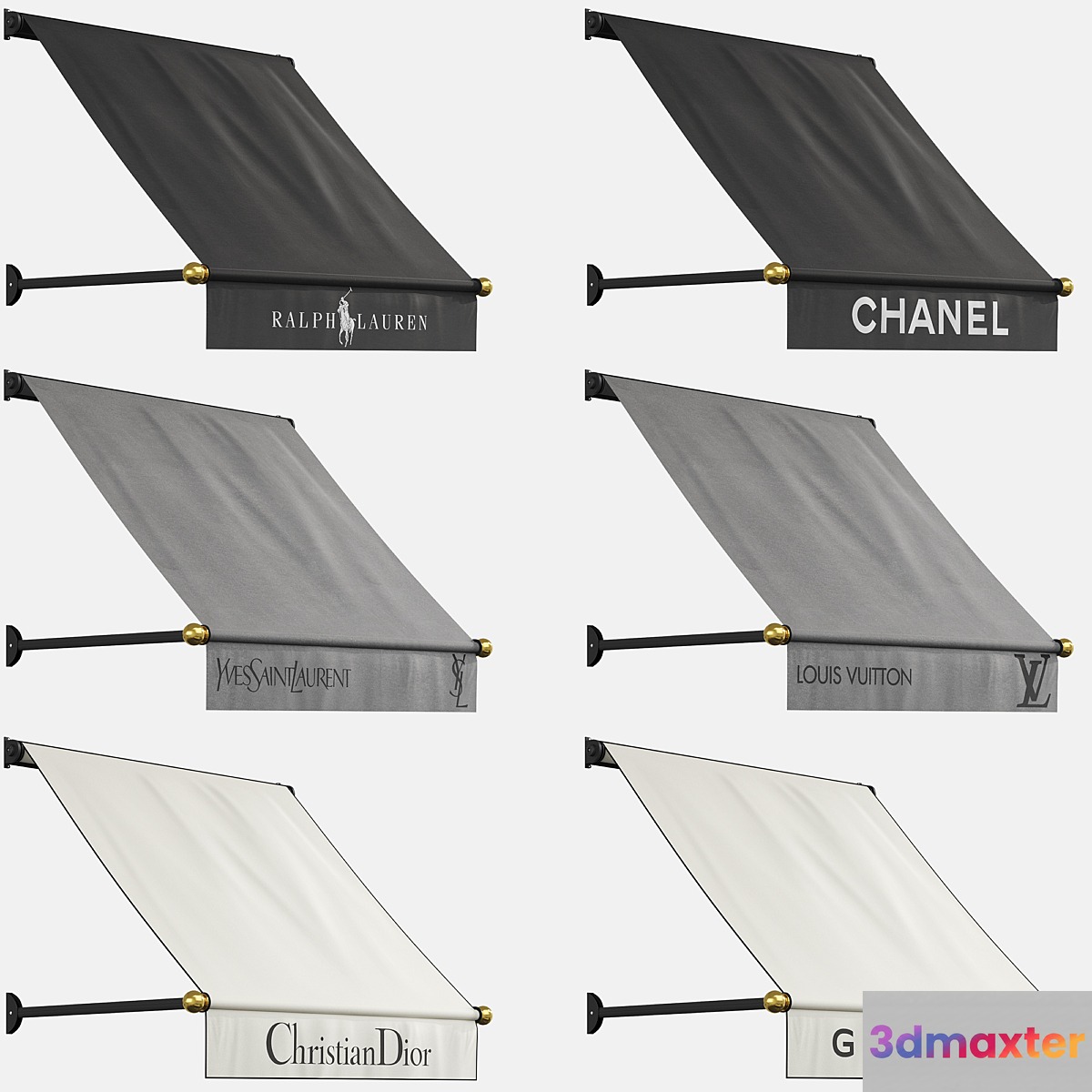 Awnings set (boutiques) - No.4