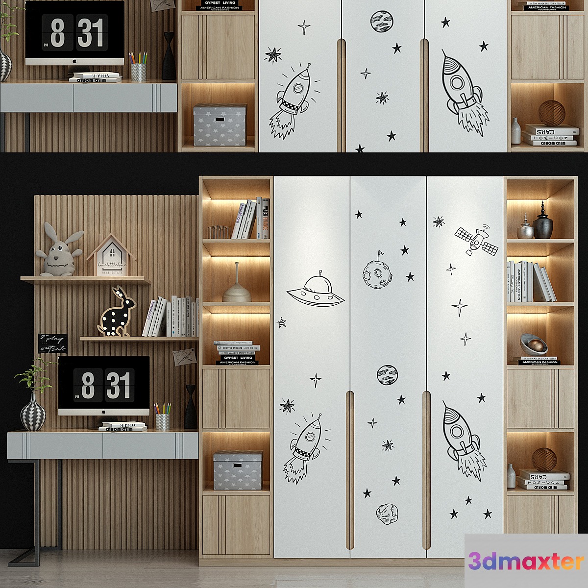 Furniture for a children 0160 3D Max