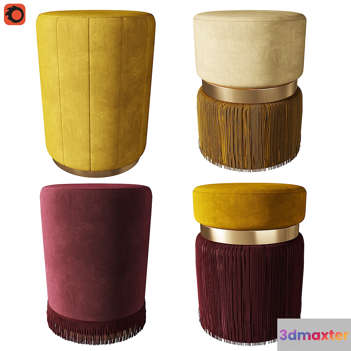 Set of ottomans 2