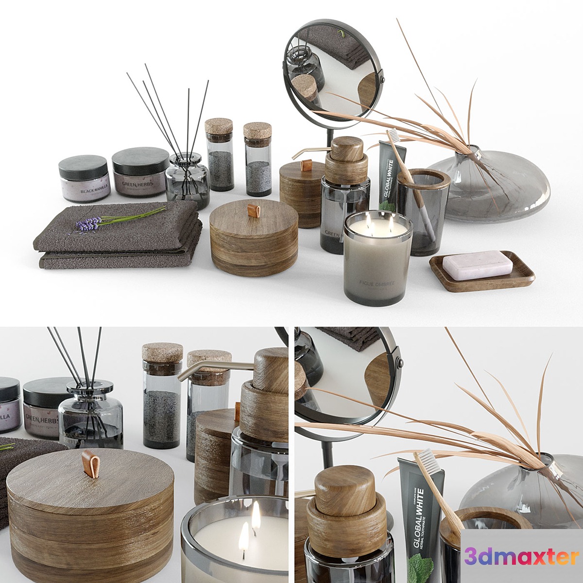 Decor for the bathroom Zara Home 3D Max