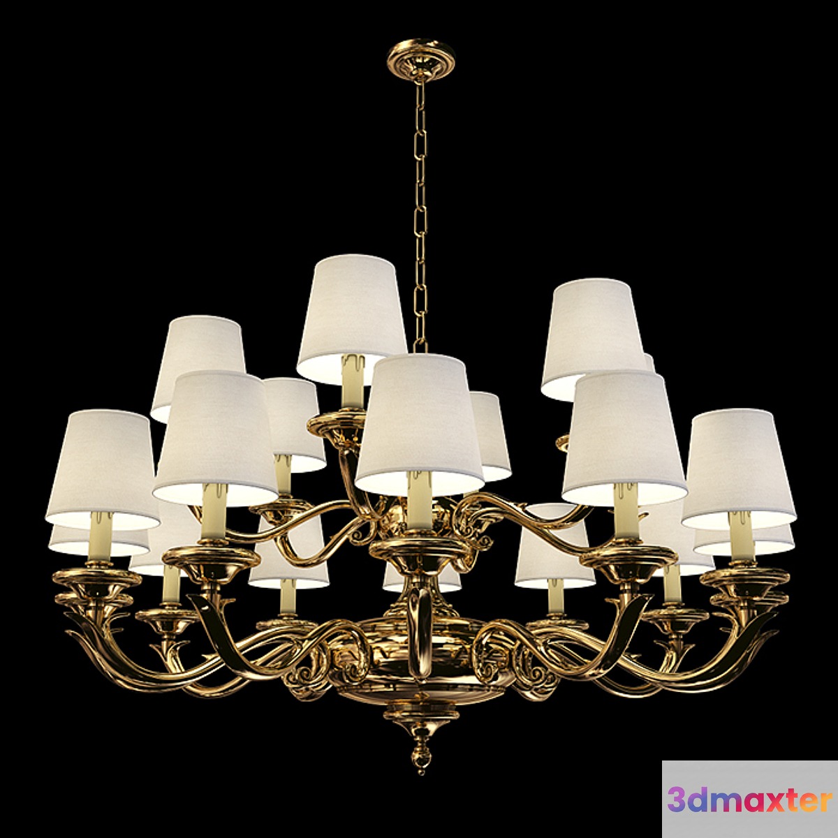 chandelier Zonca (H10505) 3D Max