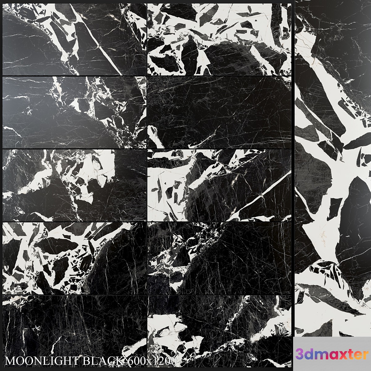 Yurtbay Seramik Moonlight Black 600x1200