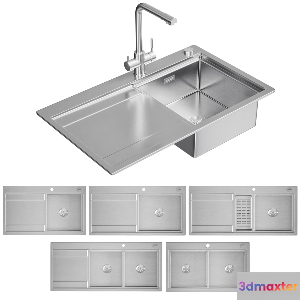 Blanco Divon II 45-5-6-8S-8 IF 3D Max