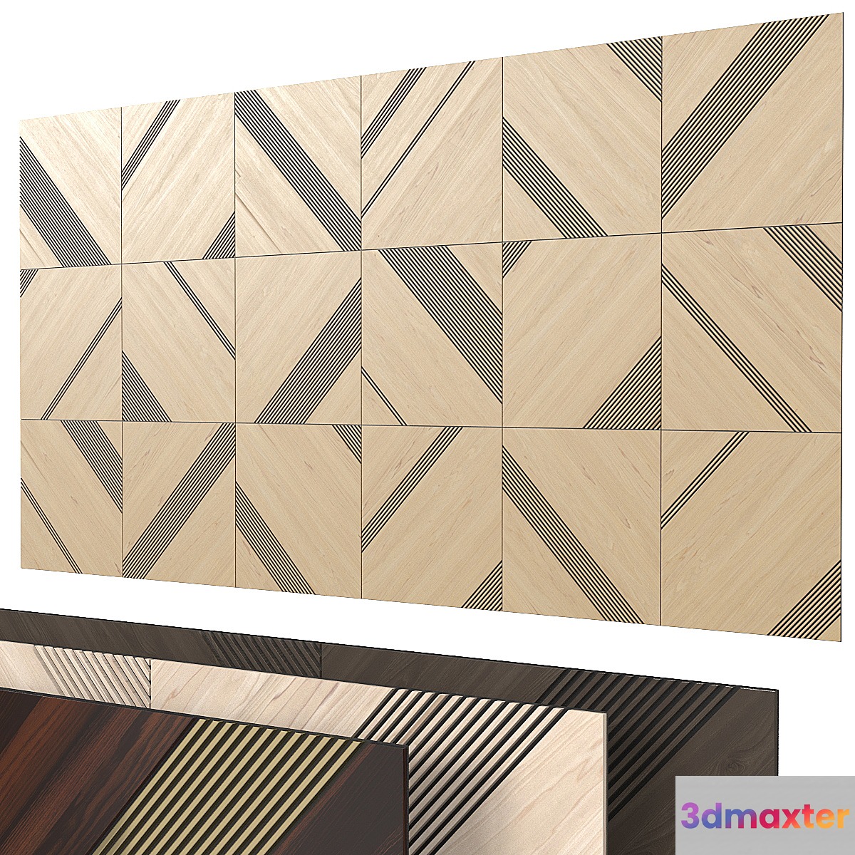 Decorative wall 275. 3D Max