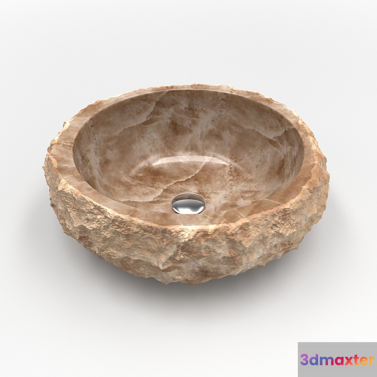Natural onyx sink 3D Max
