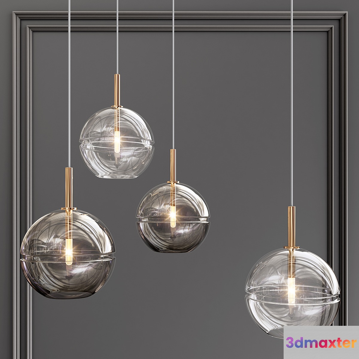 Ring Glass Art Chandelier02 - No.2