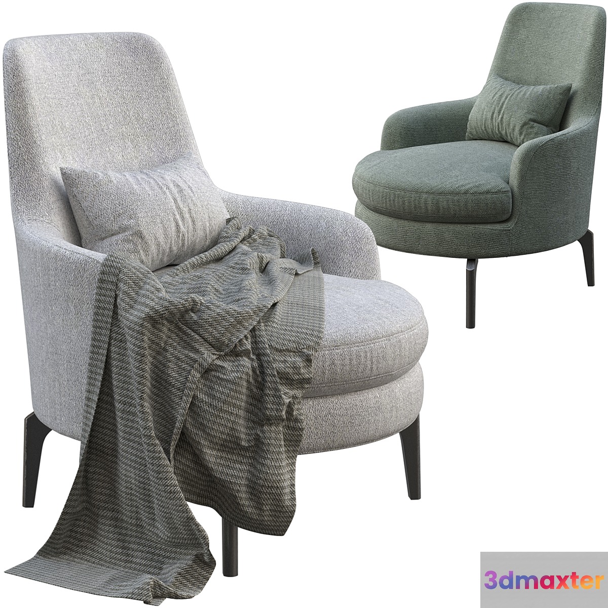 Armchair Calligaris Medea 3D Max