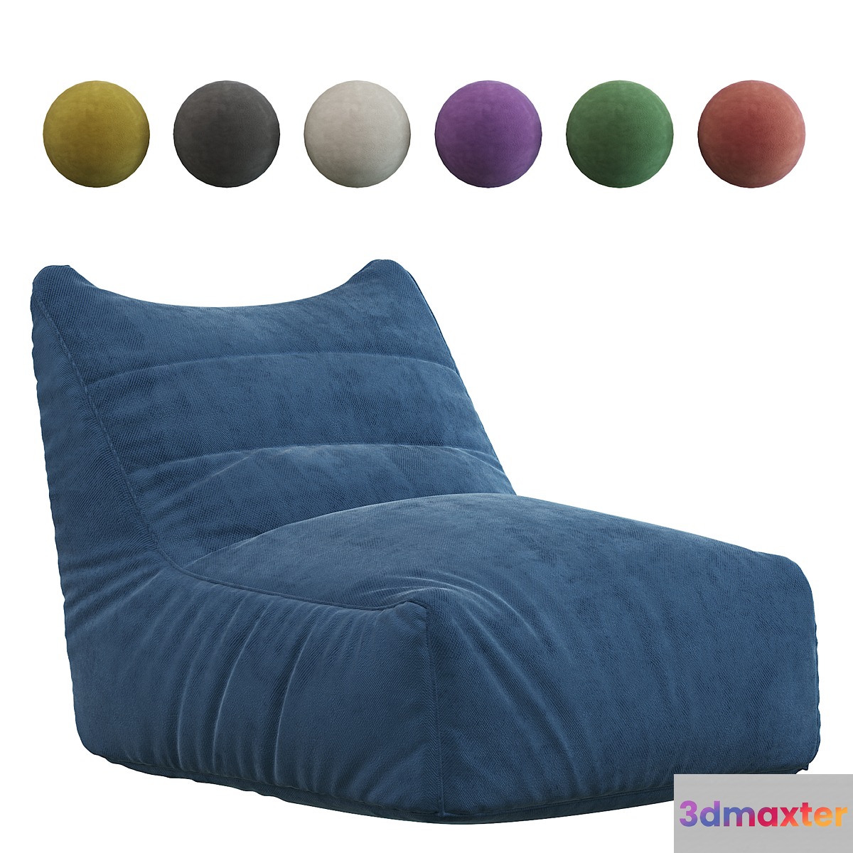 Levi bean bag chair 3D Max