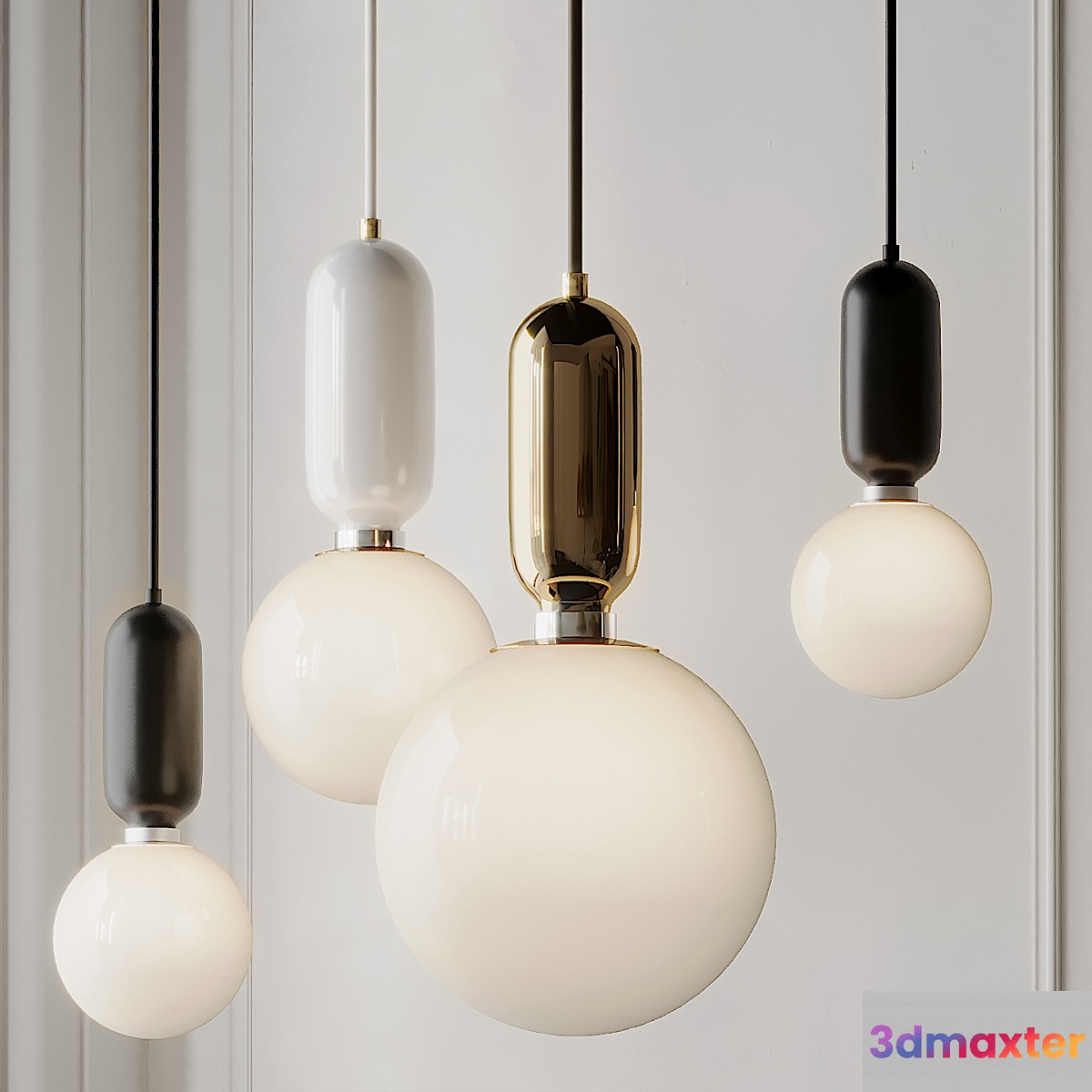 Modern Simple Led Pendant Lights - Glass Ball