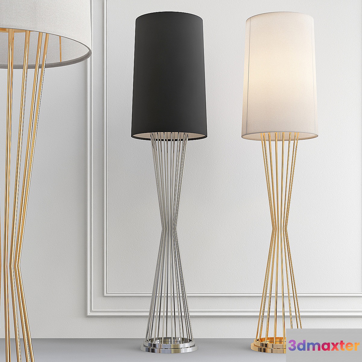 Floor lamp Eichholtz Floor Lamp Holmes 3D Max