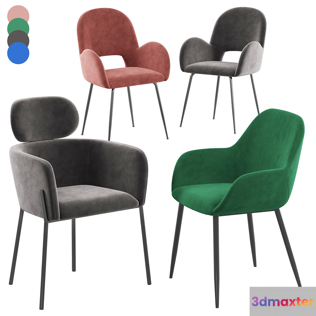 Deephouse stool Anje Tiffany La forma Konna - No.4
