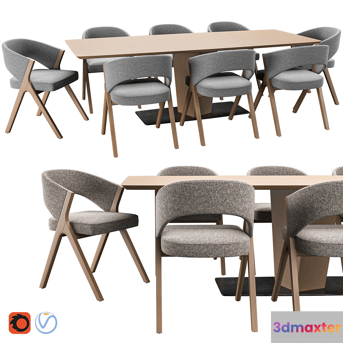Sussan chair & clark table