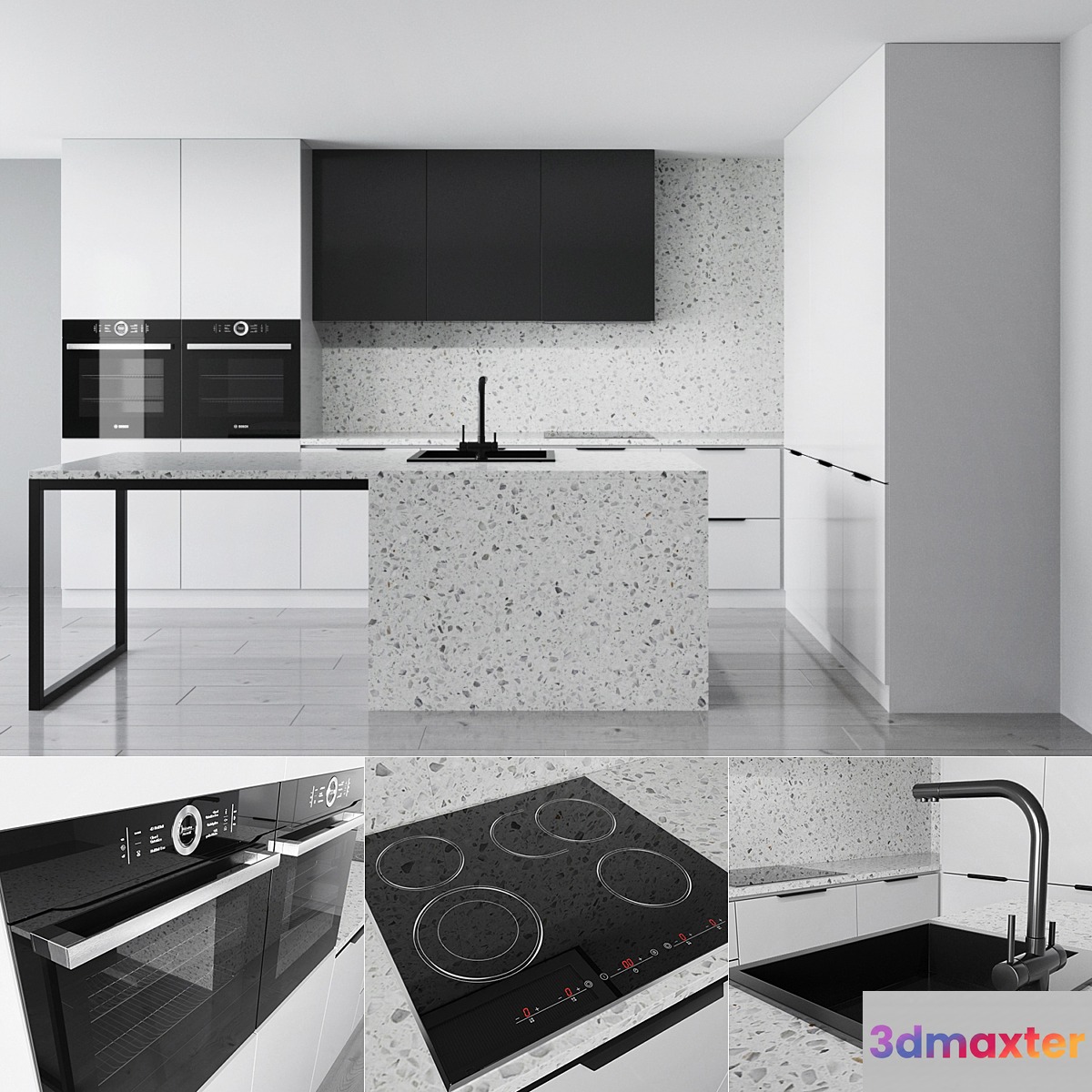 Kitchen set 2 3D Max