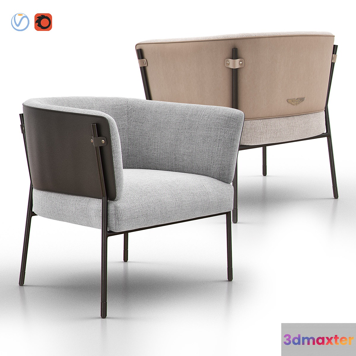 V243 Easy Chair 3D Max