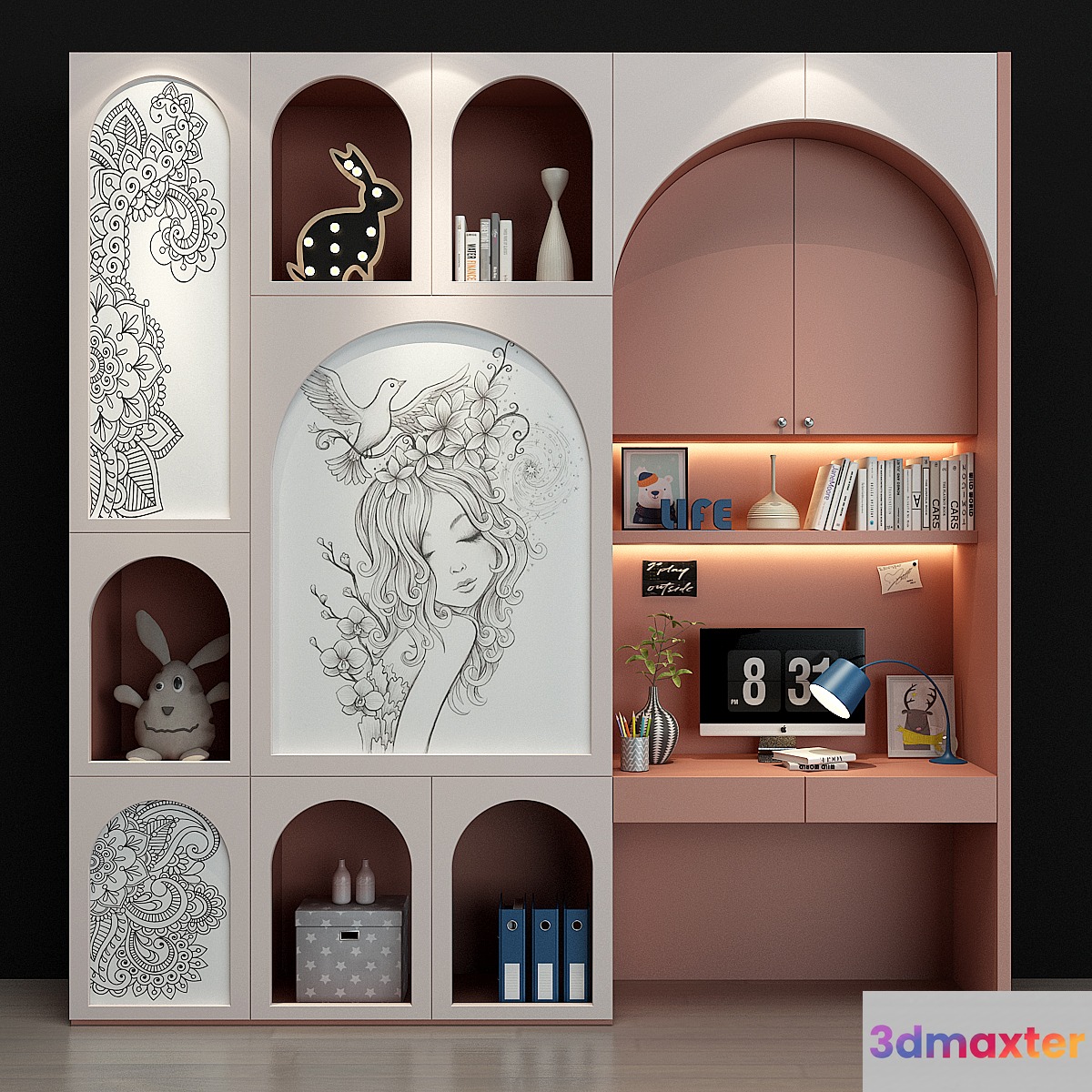Furniture for a children 0161 3D Max