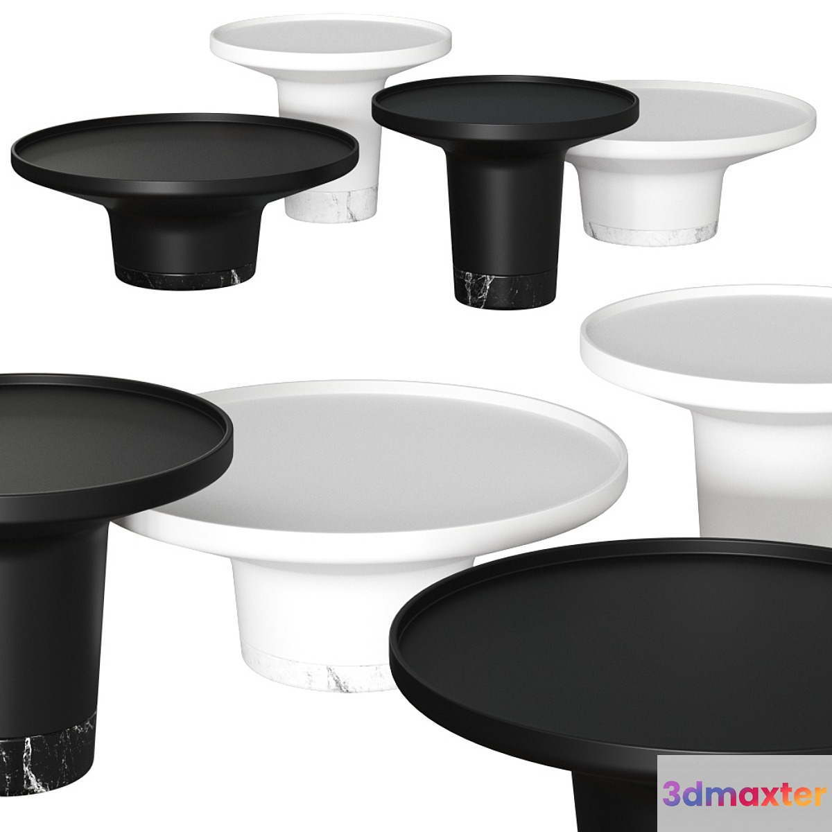 Wendelbo Won Poller Coffee Tables 3D Max