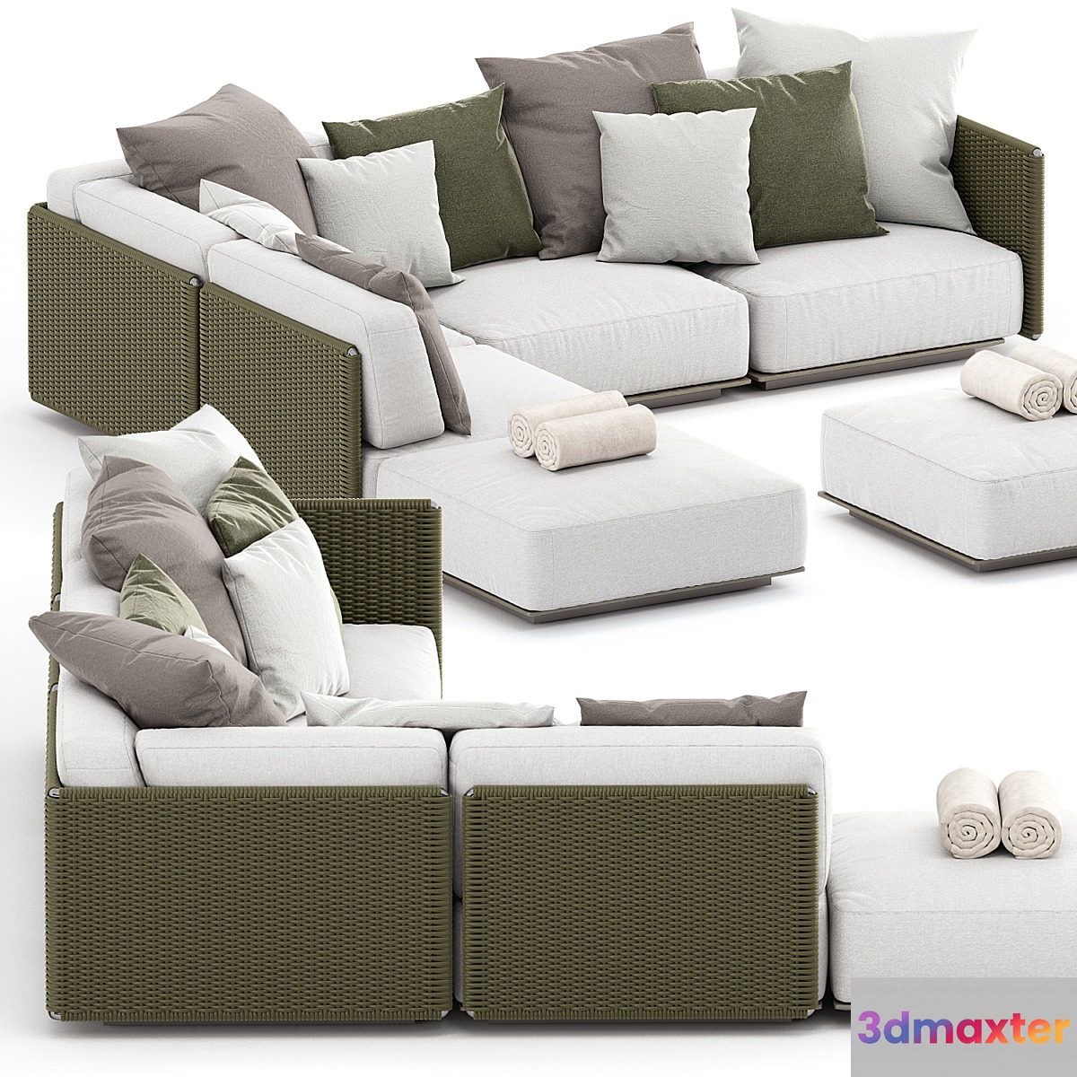 EDDY OUTDOOR SOFA 2 by FLEXFORM 3D Max
