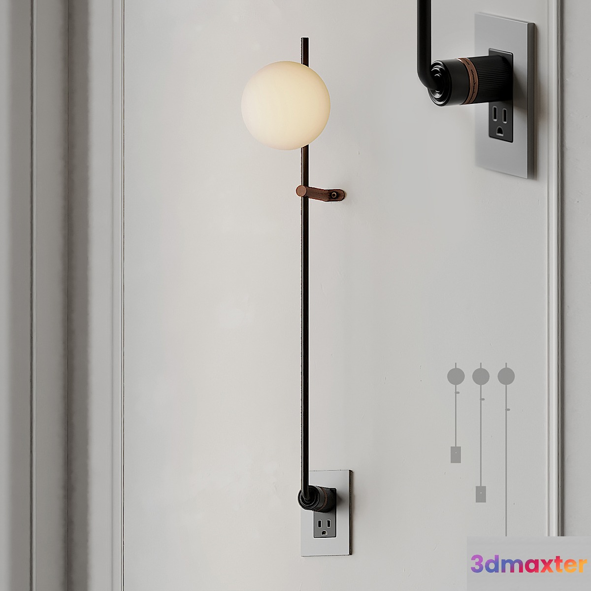 LYNEA LAMP from Human Home 3 Different Size 3D Max