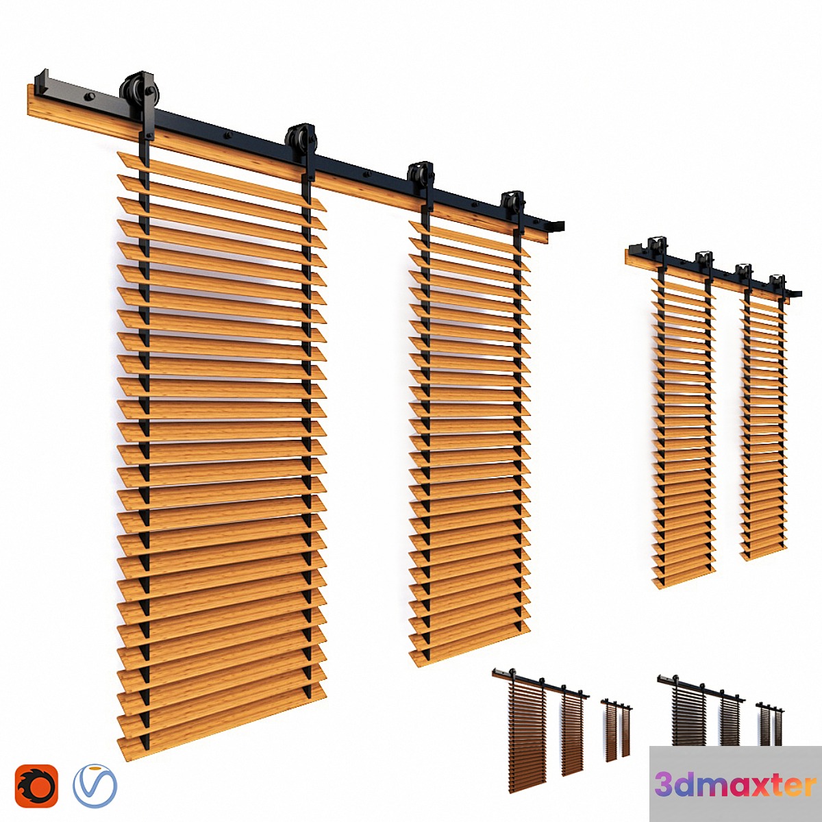 shutters for windows 3D Max