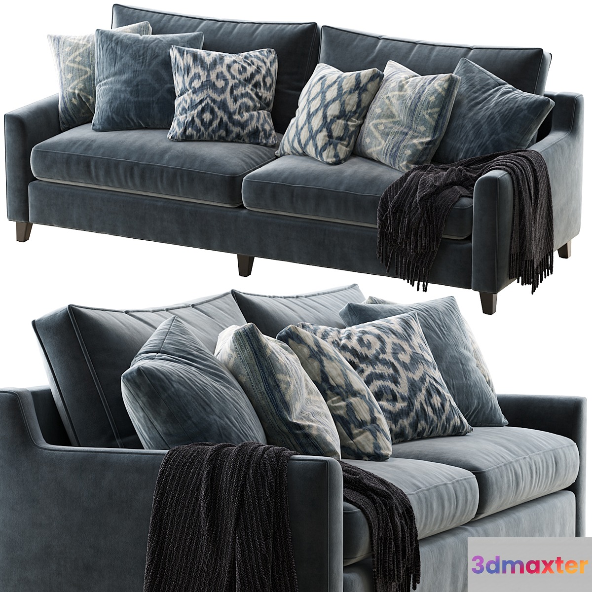 Beverly upholstered sofa - No.2 3D Max