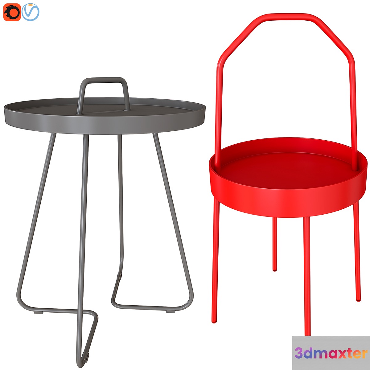 Cane-line Small. IKEA BURVIK 3D Max