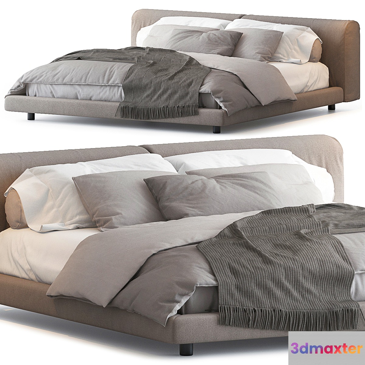 SOFTWALL BED BY LIVING DIVANI 3D Max