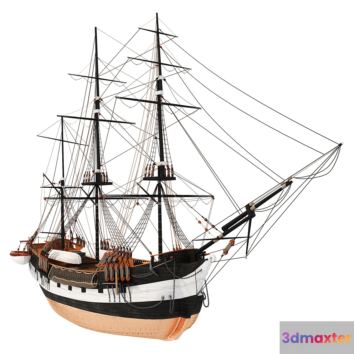 Beagle Sailboat 3D Max