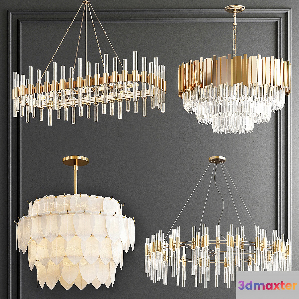 Four Exclusive Chandelier Collection_68 3D Max