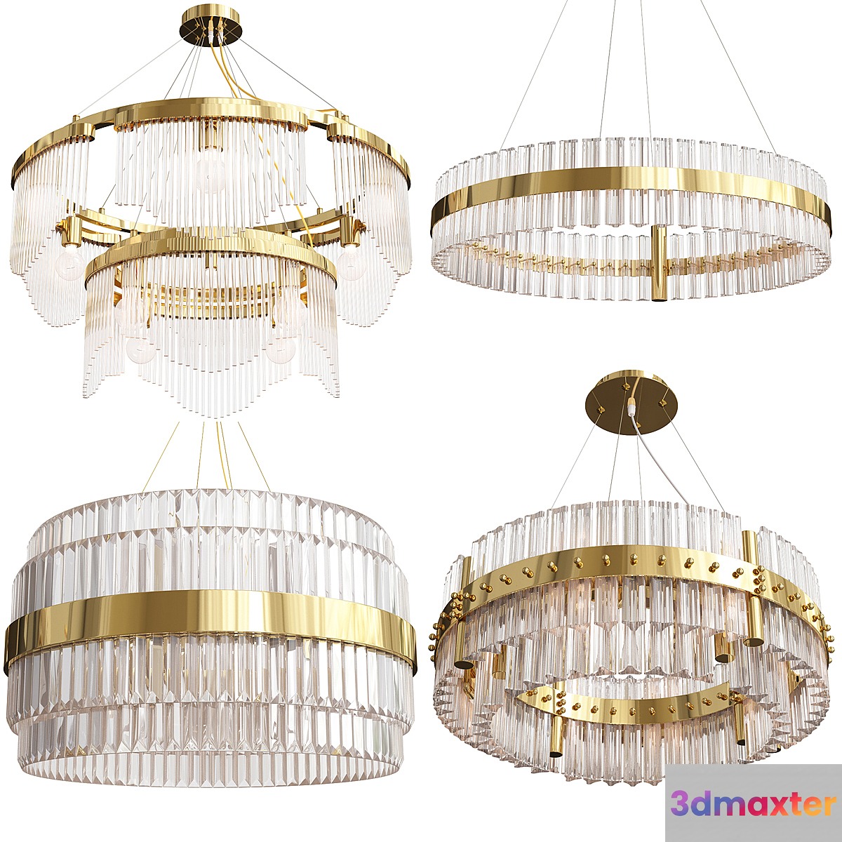 Super Exclusive Chandelier Set-9 3D Max